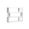 Baxton Studio Barnes White Three-Shelf Modern Bookcase 97-4833 - alternate 3
